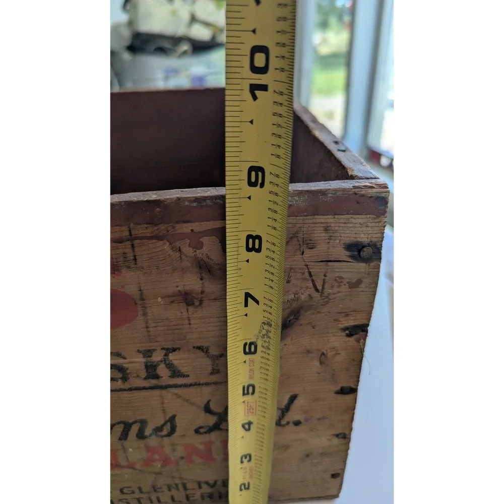 Vintage Bell's Scotch Whisky Wooden Crate Arthur Bell & Sons Perth Scotland Box